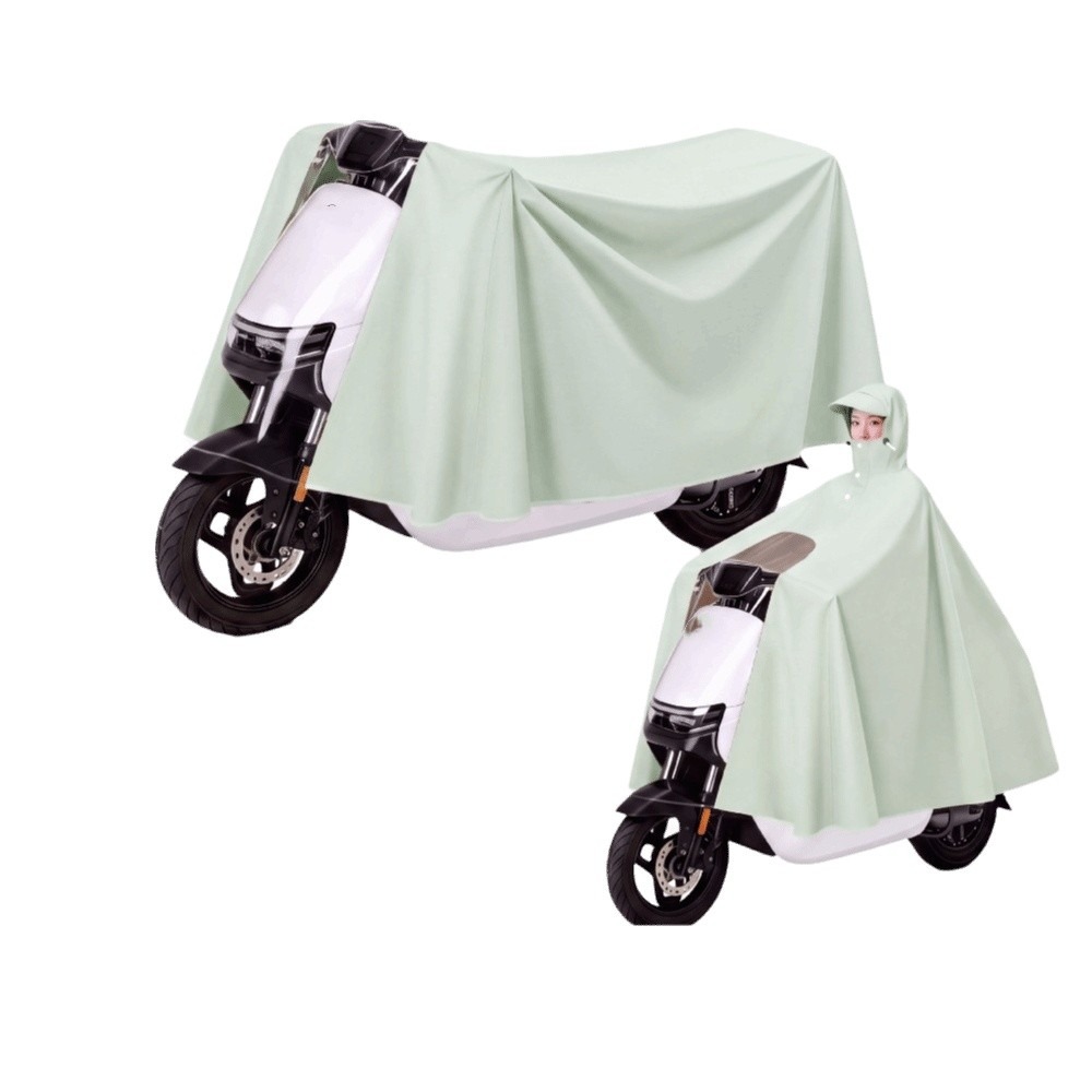 Electric Scooter Rain Cover - Thickened Rain Poncho Waterproof Heavy Rain