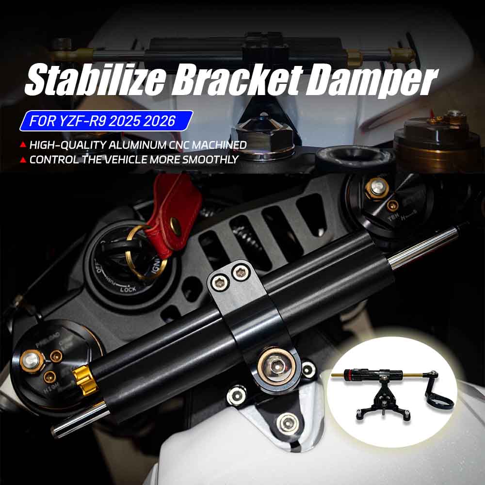 Steering Damper Stabilizer Kit Cnc - Motorcycle Accessories Stabilize Bracket Damper CNC
