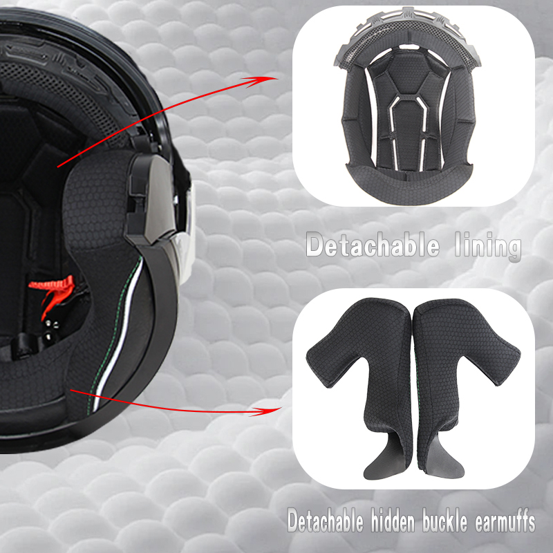 715 Motorcycle Open Face Helme - Scooter Helmet Set 评论和价格